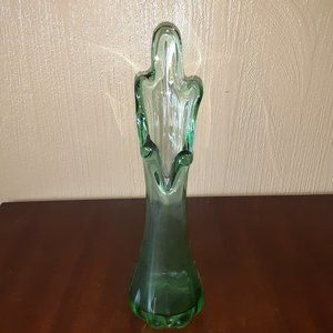 Light Green 5 Finger Stretch Swung Hand Blown Vase